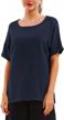 soojun women's cotton linen round collar boxy blouse patchwork top logo