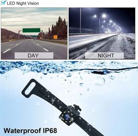 img 2 attached to 🚚 Wireless Backup Camera for Truck - 4.3 Inch Monitor, Super Night Vision - Waterproof, 170° License Plate Hitch Rear View Camera for Car, Pickup, SUV, RV