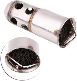 img 1 attached to Universal Keenso Motorcycle Exhaust Pipe Muffler Silencer Insert DB Killer Noise Eliminator | Stainless Steel 51mm (1)