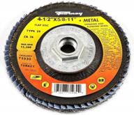 forney 71933 flap disc, type 29 blue zirconia with 5/8-inch-11 threaded arbor, 120-grit, 4-1/2-inch logo
