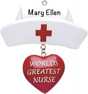 nurse ornament 2022 - customizable and personalized medical profession decorations, perfect gift for nurse practitioners, covid essential workers, med school graduates, and nursing students logo