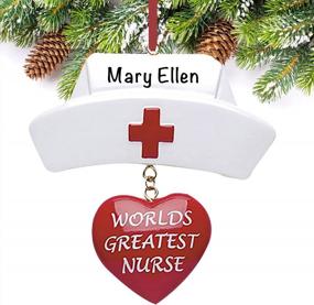 img 3 attached to Nurse Ornament 2022 - Customizable And Personalized Medical Profession Decorations, Perfect Gift For Nurse Practitioners, Covid Essential Workers, Med School Graduates, And Nursing Students