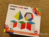 img 1 attached to New Speed Cube Set - 5 Pack Magic Cubes Collection For Kids - Pyramid, Megaminx And More! review by Alejandro Lane