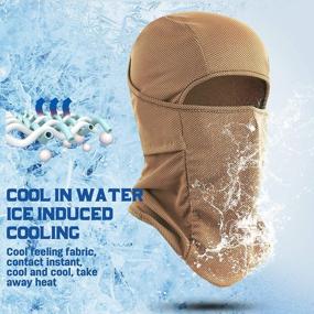 img 2 attached to Stay Cool And Protected: EXski Balaclava Face Mask For Cycling And Running