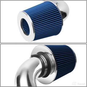 img 2 attached to Enhance Performance with DNA Motoring ITK-0075-BL Blue Air Intake+Filter System [01-05 Honda Civic]