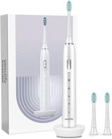 img 4 attached to 🦷 Waterproof Replacement UltraSonic Toothbrush - Rechargeable