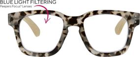 img 3 attached to 👓 Women's Square Reading Glasses - Peepers by PeeperSpecs, Ideal for Coffee Shop Lovers
