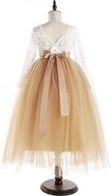 img 1 attached to Glamulice Christmas Bridesmaid Birthday Ballgown Girls' Clothing and Dresses