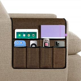 img 4 attached to Organize Your Living Room With Joywell Armchair Caddy Sofa Armrest Organizer!