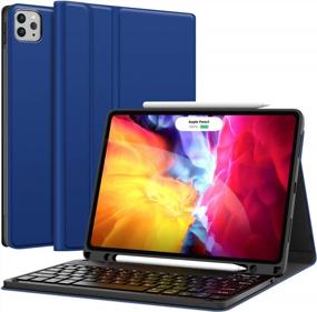img 4 attached to Enhance Your IPad Experience With CHESONA Keyboard Case: Compatible With IPad Pro 11 And IPad Air 5Th Generation