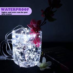 img 3 attached to Waterproof LED Fairy Lights - 6 Pack Battery-Operated String Lights For Wedding, Bedroom, Patio And Christmas Decor