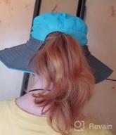 img 1 attached to Women'S Sun Hat Wide Brim Bucket Mesh Boonie Beach Fishing UV Protection Cap review by Tony Battaglia