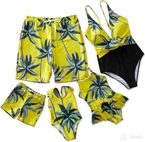 img 4 attached to Yaffi Matching Swimwear Swimsuits Bathing Apparel & Accessories Baby Boys - Clothing