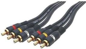 img 1 attached to 25Ft 3RCA To 3RCA Home Theater Audio Cable By IMBAPrice - 2 RCA Male Connectors