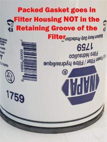 img 1 attached to 🔍 NAPA FILTERS 1759: High-Efficiency Hydraulic Filter with 1-1/2-16INCH Thread