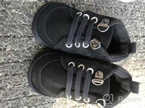 img 5 attached to Sparkle And Style: Babelvit Soft Sole Canvas Sneakers For Your Baby'S First Steps