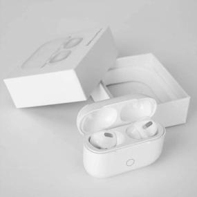 img 2 attached to Upgrade Your Airpod Pros With A Wireless Charging Case: 660 MAh Charger Replacement With Pairing Sync Button In White