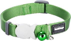 img 1 attached to 🐱 Green Red Dingo Classic Cat Collar, One Size Fits All