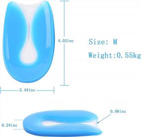 img 3 attached to Relieve Heel Pain & Plantar Fasciitis With Silicone Gel Heel Cups!