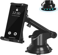 📱 carana universal hands-free phone mount for dashboard - strong suction, anti-shake holder for all phones and tablets logo