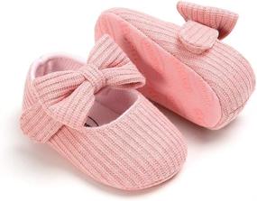 img 3 attached to PanGa Bowknot Ballerina Non Slip 12_Months Girls' Shoes and Flats