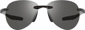 img 3 attached to Enhance Your Vision With Revo Sunglasses Descend A: Polarized Rimless Aviator Frames