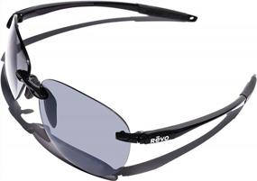 img 1 attached to Enhance Your Vision With Revo Sunglasses Descend A: Polarized Rimless Aviator Frames