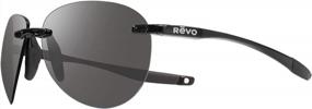 img 4 attached to Улучшите зрение с помощью солнцезащитных очков Revo Descend A: поляризованная оправа-авиатор без оправы