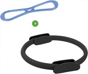 img 4 attached to Get Fit With KEVENZ Fitness Circles: Pilates Ring And Exercise Bands Set (15 Inch, 20 Lbs)