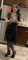 img 1 attached to 💃 Vintage Art Deco Dress - BABEYOND Roaring 20s Sequins Beaded Dress with Long Fringes, Great Gatsby Flapper Dress review by Candice Davis