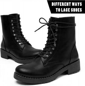 img 1 attached to Katliu Women'S Military Combat Lace Up Ankle Boots - Durable & Stylish Footwear For Any Adventure!