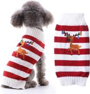 🎄 doggyzstyle christmas dog sweaters xmas pet costume gifts - animal snowman reindeer print holiday clothes for winter festivities - puppy cat knitted jumpers pajamas outfit логотип