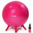 pink 18-inch children's chair ball with feet - therapy ball and alternative classroom seating by waliki logo