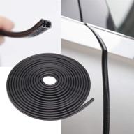 🚘 maremlyn car door edge guards – 39ft universal u-shaped rubber seal auto trim protector, black, with edge clips for enhanced car edge protection logo