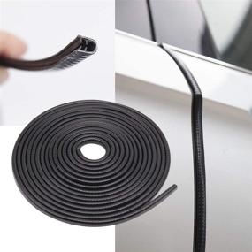 img 4 attached to 🚘 Maremlyn Car Door Edge Guards – 39Ft Universal U-Shaped Rubber Seal Auto Trim Protector, Black, with Edge Clips for Enhanced Car Edge Protection