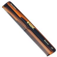 🔸 kent 2t 6 inch double tooth hair dressing comb, fine and wide tooth styling comb for hair, beard, and mustache, coarse and fine hair grooming comb for men, women, and kids. handcrafted in england логотип