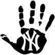 newyork yankees wave hand waterproof logo