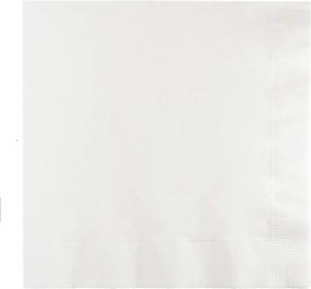 img 2 attached to Premium White Paper Dinner Napkins - 250-Count Touch of Color, 3-Ply