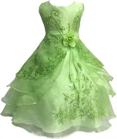 img 4 attached to 👗 Toddler Birthday Petticoat with Embroidered Shimmer - Girls' Clothing at Dresses