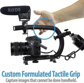 img 1 attached to Cam Caddie Scorpion EX Handheld Camera Stabilizer with Threaded Feet - Professional Steadycam for Cameras, Camcorders, Mobile Phones & Action Sports Cams - Mounting Accessories Included - Black