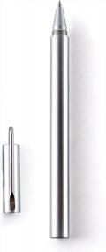 img 4 attached to Портативный набор ручек для подписи для бизнеса - классическая перьевая ручка с шариковой ручкой из серебряного металла и индивидуальным спиральным дизайном, 0,5 мм - идеальный подарок для боссов и бизнесменов
