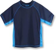 🏊 swimwear: remeetou boys' clothing - black quick dry short sleeve rashguard logo