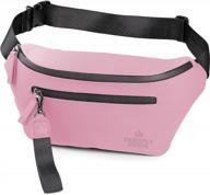 👜 the friendly swede vreta fanny pack: fashionable belt bag for women and men - pink логотип