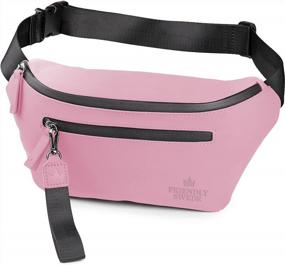 img 4 attached to 👜 The Friendly Swede VRETA Fanny Pack: Fashionable Belt Bag for Women and Men - Pink