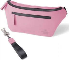 img 1 attached to 👜 The Friendly Swede VRETA Fanny Pack: Fashionable Belt Bag for Women and Men - Pink