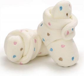 img 1 attached to COSANKIM Baby Booties: Non-Slip Fleece Slipper Socks For Newborn Boys & Girls