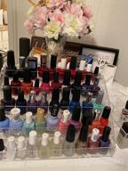 img 1 attached to Premium 3 Tier Acrylic Nail Polish Display Rack - Holds Up To 45 Bottles - Transparent Tabletop Stand For Essential Oils - InnSweet review by Yesenia Quirante