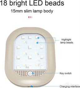 img 1 attached to MoreChioce Universal Rechargeable Interior Motorhome