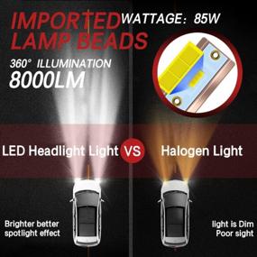 img 2 attached to KaiDengZhe 9006 HB4 Super Bright LED Headlight Bulb Xenon White 85W 6000K Car LED Front Headlights Bulb Halogen Headlight Replacement Low/High Beam Conversion Kit With Cooling Fan(Pack Of 2)