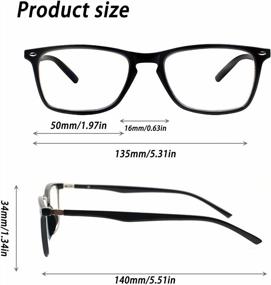 img 3 attached to Protect Your Eyes With JOSCHOO'S 2 Pack Blue Light Blocking Reading Glasses For Women And Men
